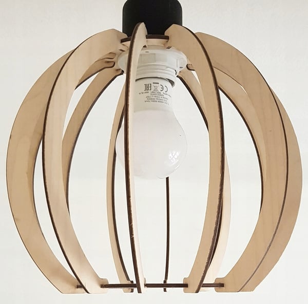 VÆGLAMPE, FIRKANTET LAMPE, LOFTSLAMPE, TRÆSKÆRM, LED