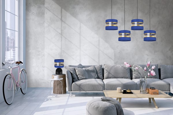 NATBORDLAMPE, ELEGANT GYLDET LAMPESKÆRM, 20 CM