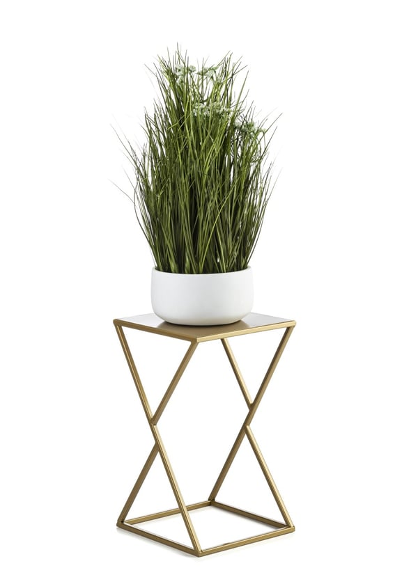 Moderne loft blomsterstander, guld, 40 cm