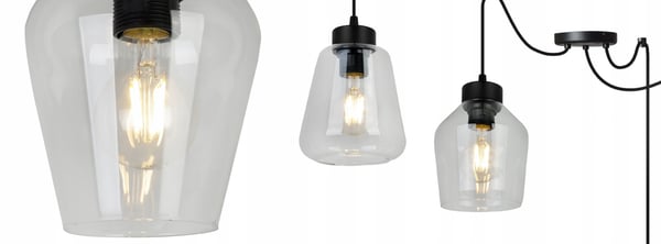 MODERNI ELEGANTTI RIIPPUVALAISIN LASIVÄRILLÄ