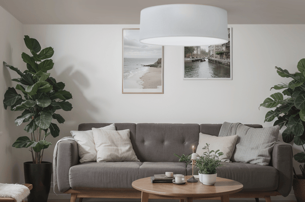 GAJA PLEXI TAKLAMPA LJUSGRÅ 50CM E27