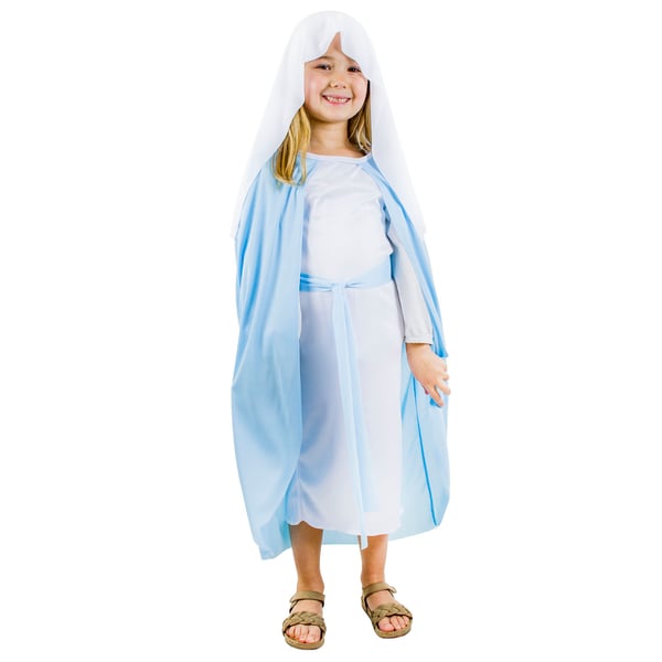 Maria Fødselskostume til kostumebal Maria Fødselskostume Maria Fødselskostume til børn Størrelse 134-140