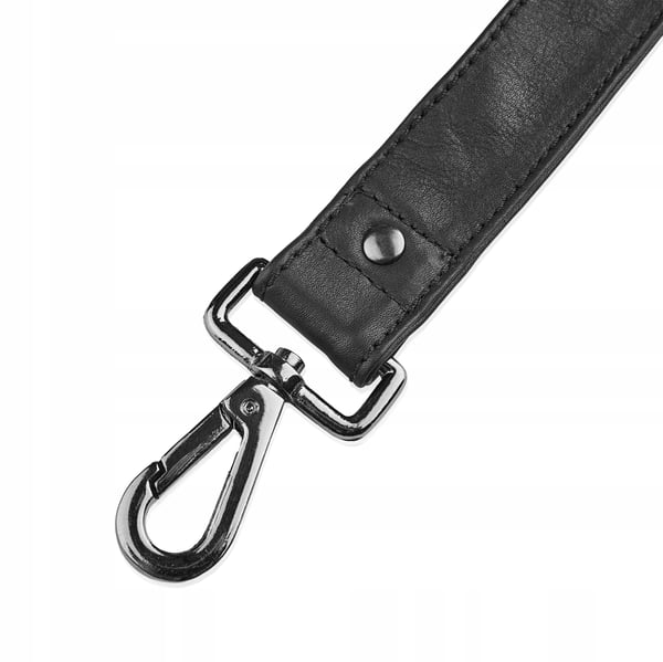 TBS Mustan hihnan vaihtohihna Vintage- ja Cambridge-laukuille + todistus