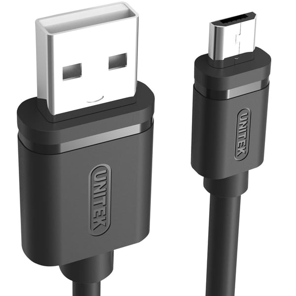 Unitek Y-C451GBK microUSB - USB 2.0 -kaapeli, 1 m