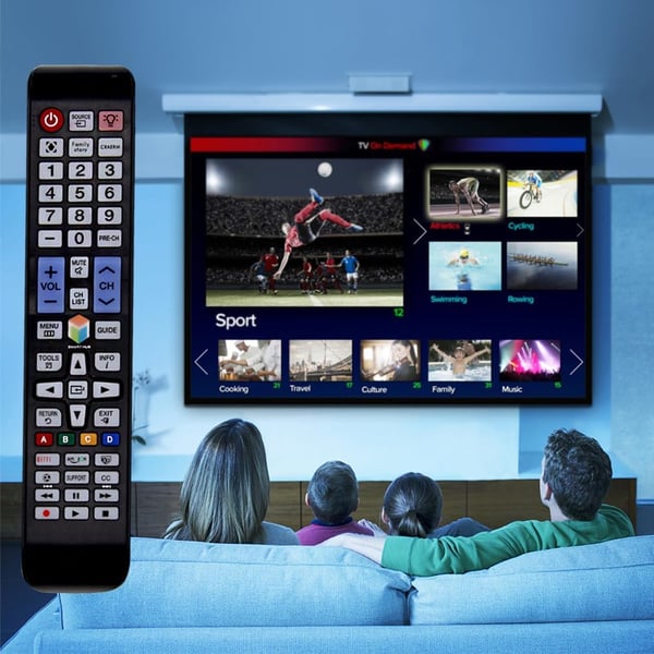 Fjärrkontroll för Smart TV LCD QLED HDTV Svart Netflix Amazon