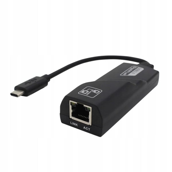 Lanberg USB-C 3.1 -> RJ-45 1Gb verkkokortti kaapelilla