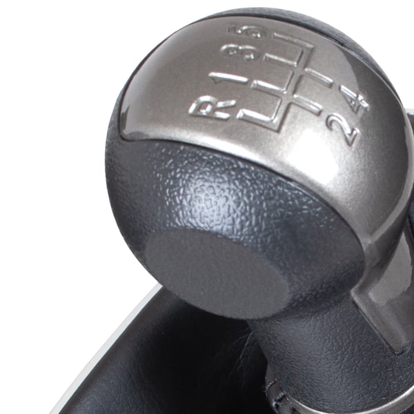 Seat Altea 2004- gearstang sort-beige med gearstrømpe med krom ramme 5 gear