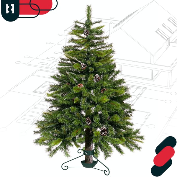 KOTARBAU® julgransställ i metall med vattenbehållare, grönt, 52 x 23 cm