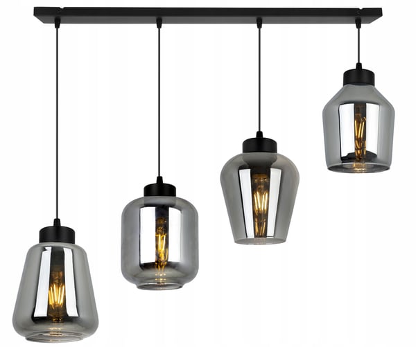 MODERNE ELEGANT HÆNGELAMPE MED GLASSKÆRM