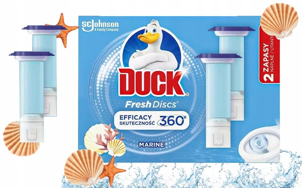 Duck Fresh Discs Marine toalettgeldisk 72ml 2x36ml