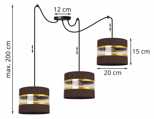 Loftshængende lampe lysekrone lampeskærm moderne