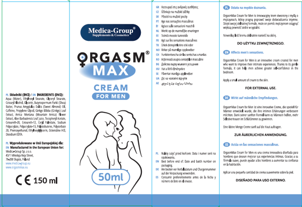 Orgasm Max til mænd - Creme 50ml