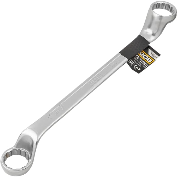 JCB RINGNØGLE 2-SIDET 75 GRADER ANKEL 30x32 mm Cr-V 12-PUNKT
