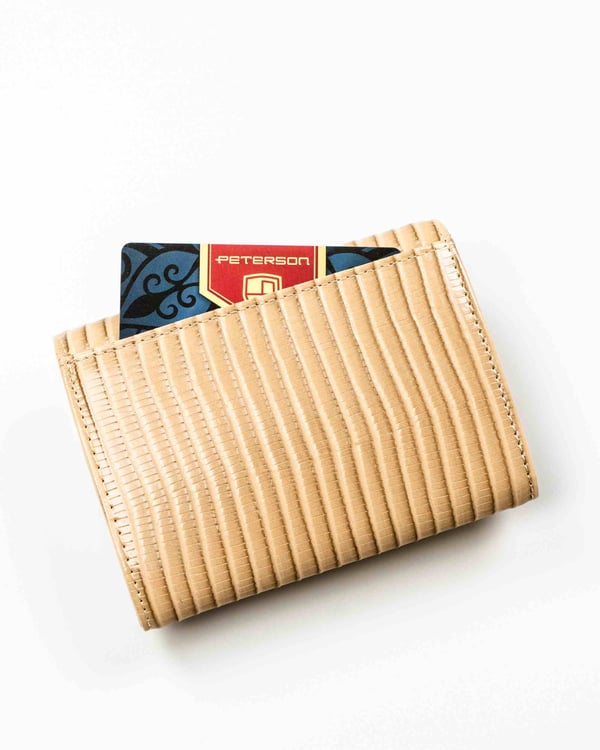 Damplånbok i läder+PU PTN PS445-CRV-2418 Khaki
