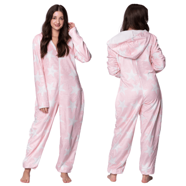 Pajama Onesie Kigurumi-dräkt förklädnadskostym vita stjärnor
