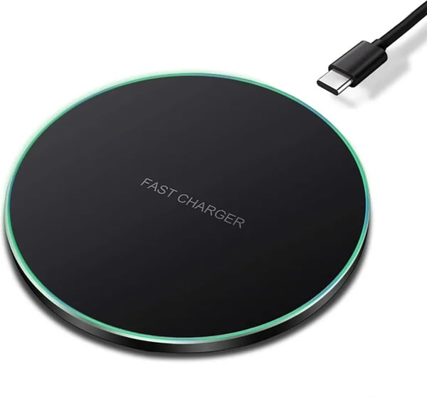 15W HURTIG INDUKTIV OPLADDER TIL ALLE TELEFONER + USB-C QI-KABEL