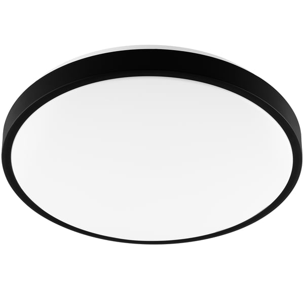Loftlampe LED overflademonteret 24W 4000K CELIS rund IP44 sort ring ALS LUMILED
