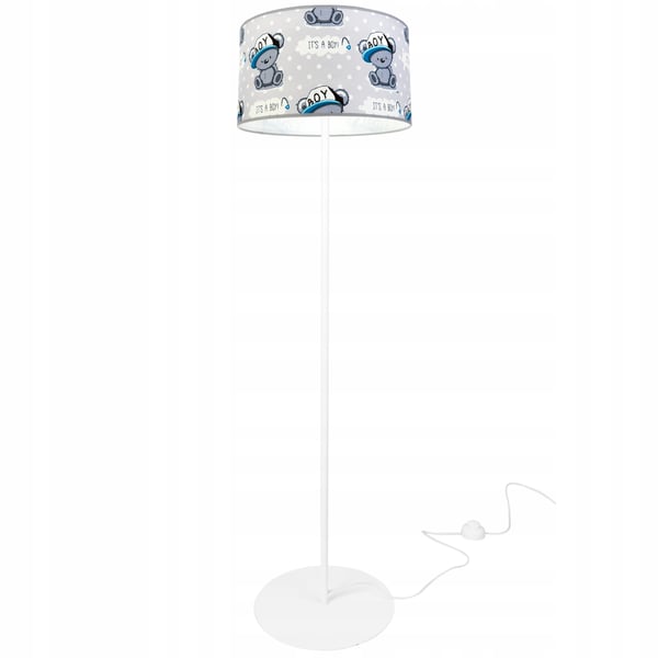 BØRNES GULVLAMPE, LAMPESKÆRM, MØNSTER, LED