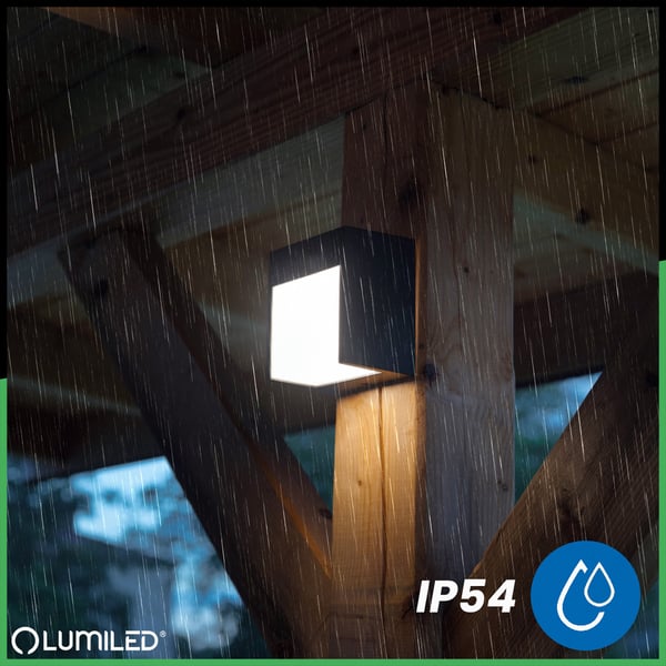 Vägg LED trädgårdslampa Kinkiet väggbelysning utomhus IP54 12W 3000K RUBUS LUMILED