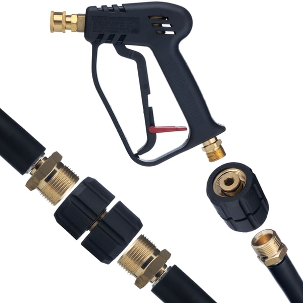 Adapter för högtryktvättslangar 2x GW M22x1,5mm svivel
