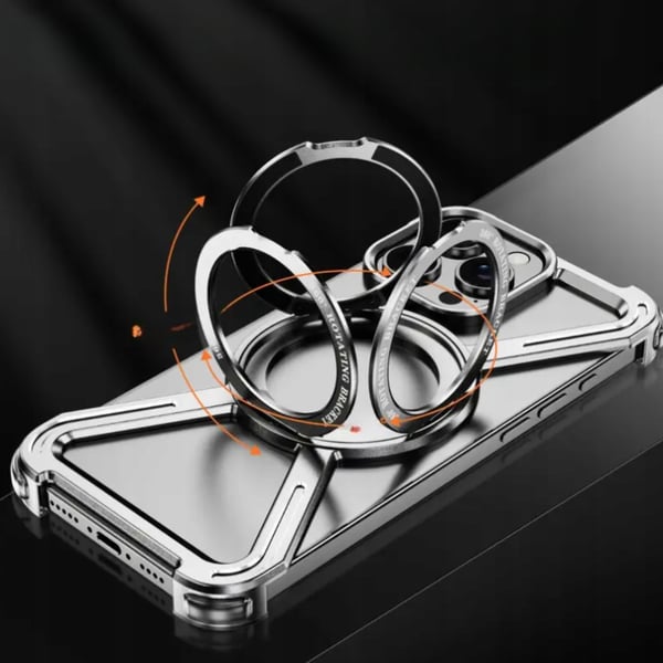 iPhone 15 Pro Magsafe panssarikehikko metallia titaania 360 astetta