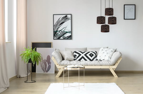 HÆNGELAMPE, LOFTKRONE, LAMPESKÆRM, MØNSTER, KOBBER