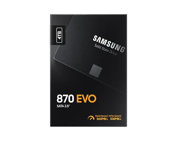 Samsung 870 EVO 4TB SSD 2,5" SATA3 (560/530) MZ-77E4T0B TLC