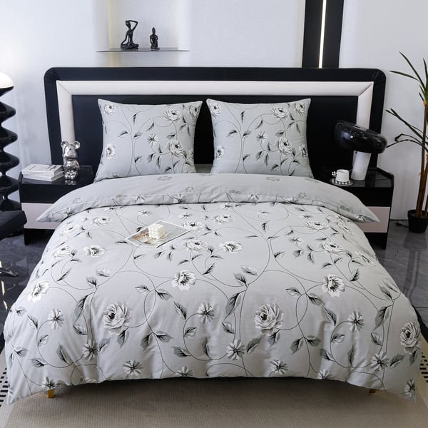 Premium puuvillasängynpesu 220x200 kukkakuvio