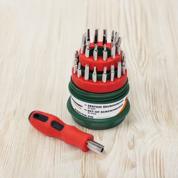 Vergionic 3-i-1 precisionsskruvmejselsats Torx bitar 31 delar