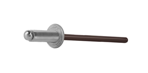 Åbne aluminiumnitter 3,2x6mm RAL8017