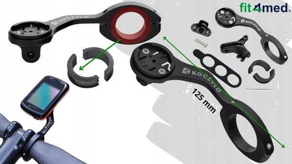 Universel cykelstyreholder til Garmin Cycplus iGPSport GoPro og lommelygte