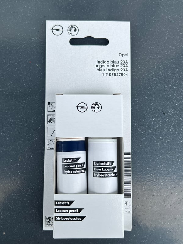 Original OPEL 23A (Z23A) Bättringsfärg: Billack + Klarlack 2x12ml