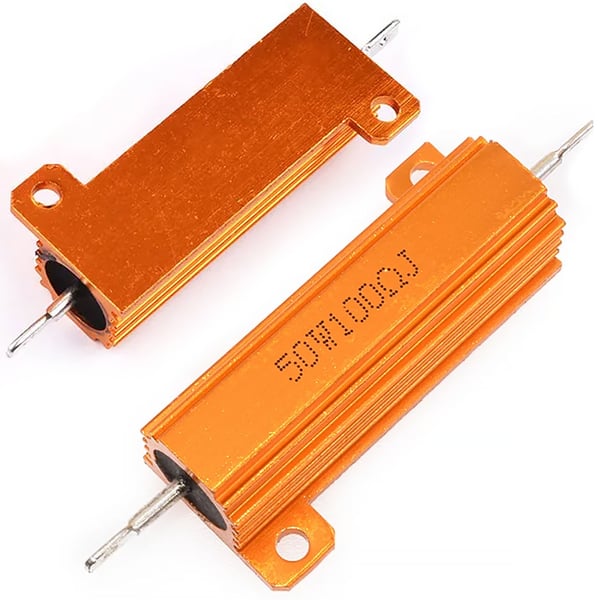 Linjalla kytketty vastus jäähdytyssiiveillä 50W 8 ohm