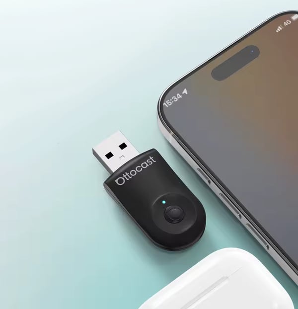 Ottocast Mini 2-i-1 trådlös adapter CarPlay / Android Auto CA505-T