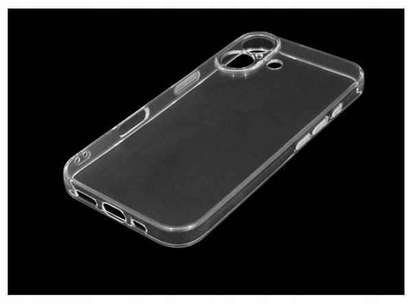iPhone 16 -kotelo, vahva läpinäkyvä ja joustava kotelo, jossa on kansi