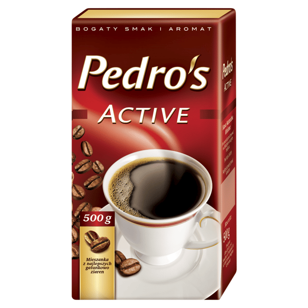 Pedro's Active jauhettu kahvi 500 g Pedro's Active jauhettu kahvi 500 g