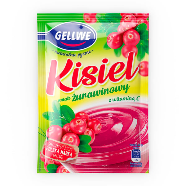 Gellwe Kisiel karpalonmakuinen 38 g