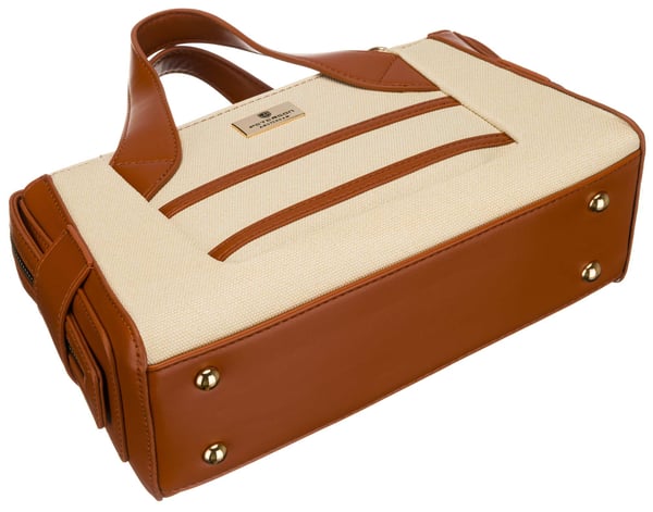 PTN Forsythia Naisten Laukku-1306 Luonnonvalkoinen-Ruskea