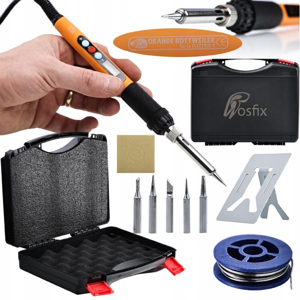 Rosfix Electric S 12 i 1 Premium Edition professionell lödverktygsset med 60W lödkolv Rosfix Electric S 12 i 1 Premium Edition professionell lödverktygsset med 60W lödkolv