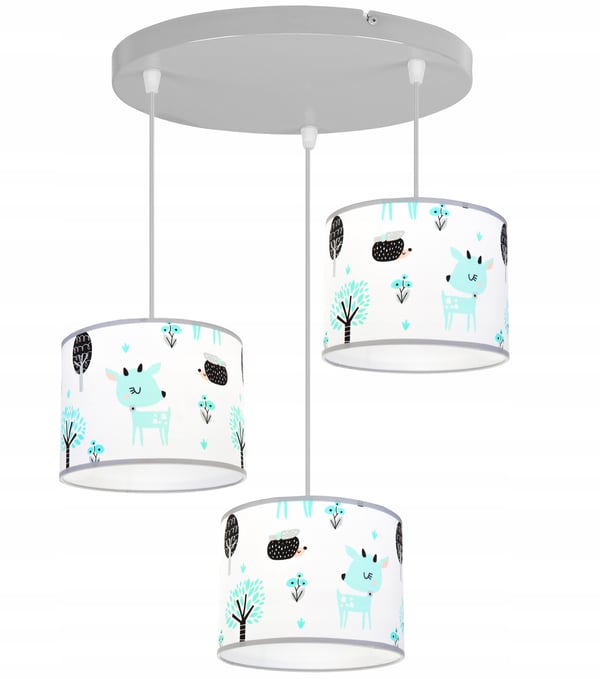 Lofthængende lampe til børn, LED-lampeskærm