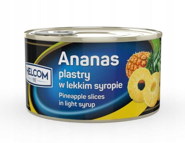 Helcom Ananasviipaleet vaaleassa siirapissa 227g Helcom Ananasviipaleet vaaleassa siirapissa 227g