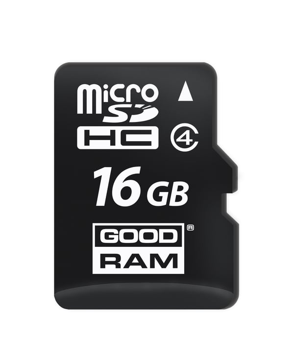 Goodram microSDHC-minneskort 16 GB M1AA-0160R12 cl 10 UHS-I + adapter