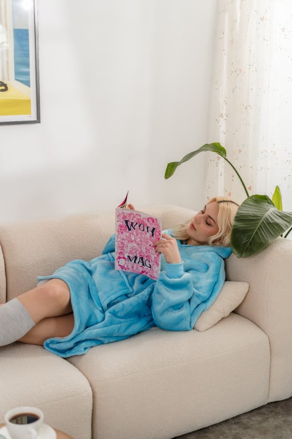 Tæppe sweatshirt tv lang dame herre tæppe sweatshirt sengetæppe gave til en pige