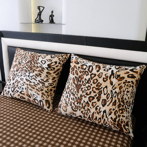 Premium bomullssängkläder 160x200 panter