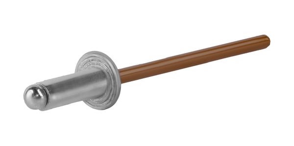 Aluminium öppna nitar 3,2x6mm RAL8003