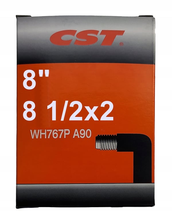 CST-polkupyörän renkaanputki 8 1/2x2 AV-venttiili kulma 90°