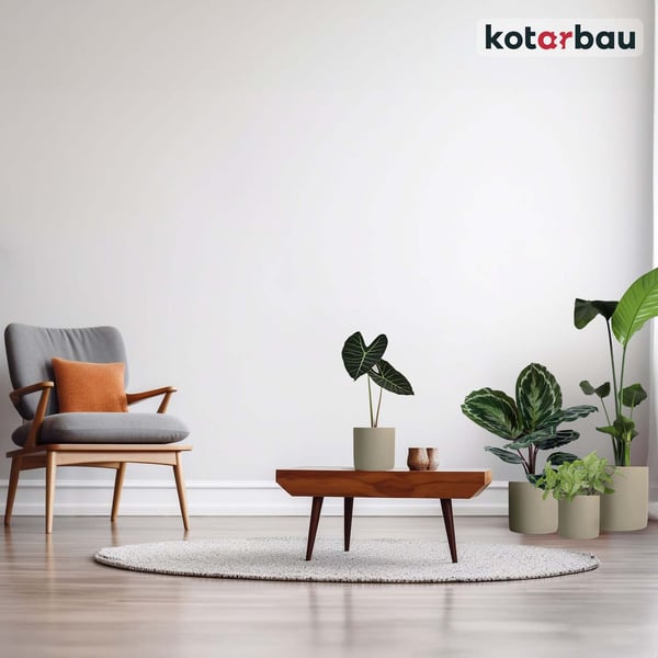 KOTARBAU® 2 st. cylinderformade blomkrukor 16 cm keramik betong växtskydd