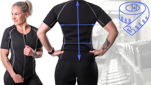 FIT4MED neopren trænings-t-shirt med fitnessbælte