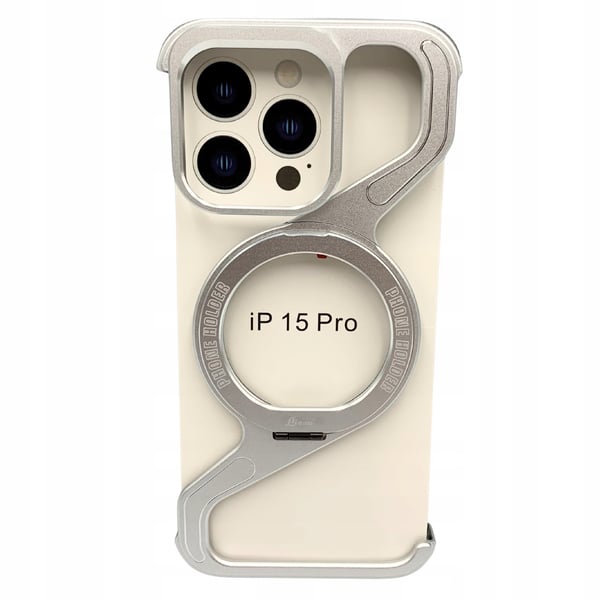 iPhone 15 Pro pansret MagSafe metalskald titanium holder
