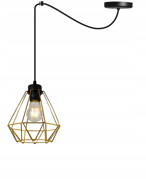 MODERNE ELEGANT HÆNGELAMPE I METAL MED LAMPESKÆRM